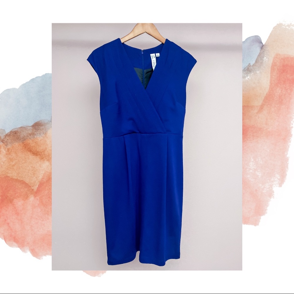 Emma + Michele V-neck Sheath Dress | Size 10